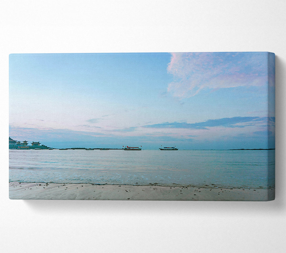 A Canvas Print of Azure Coastline Calm Canvas Art