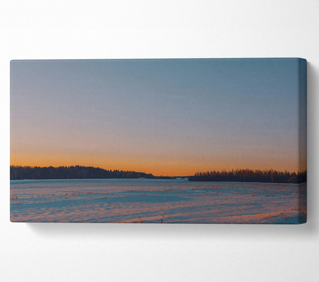  A Canvas Print of Orange Winter Field Canvas Art