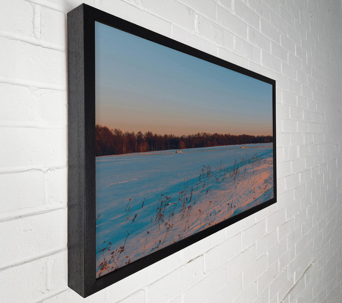  A Canvas Print of Pink Snow Field Canvas Art