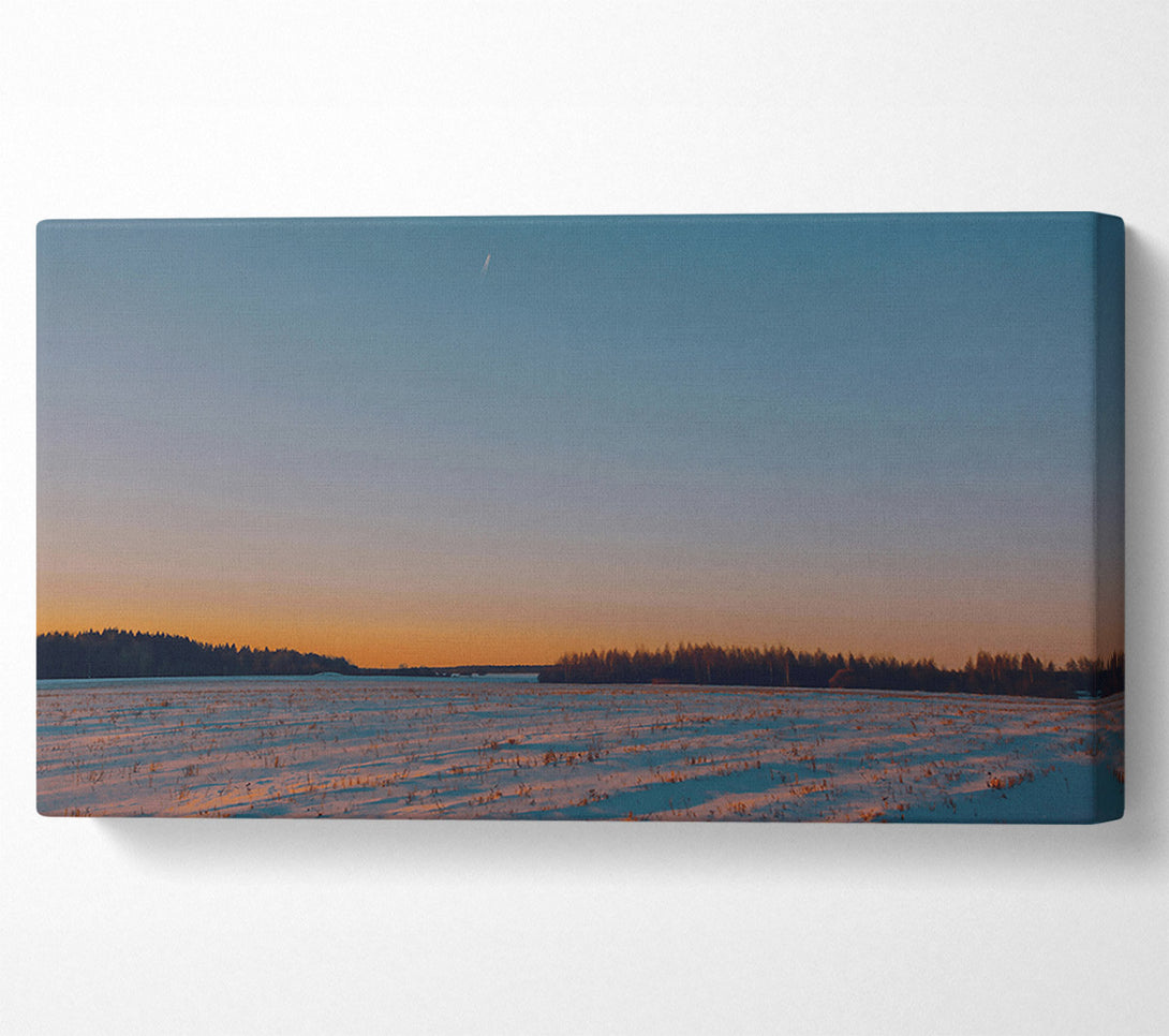  A Canvas Print of Orange Winter Sky Canvas Art
