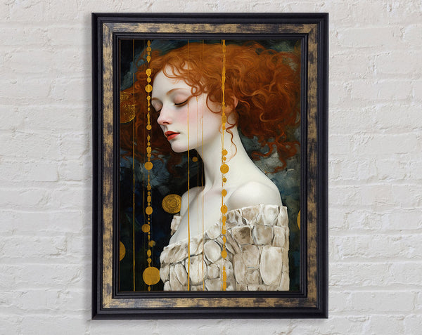 Redhead Art Framed Print