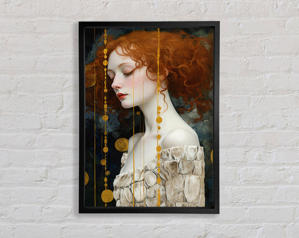 Redhead Art Framed Print