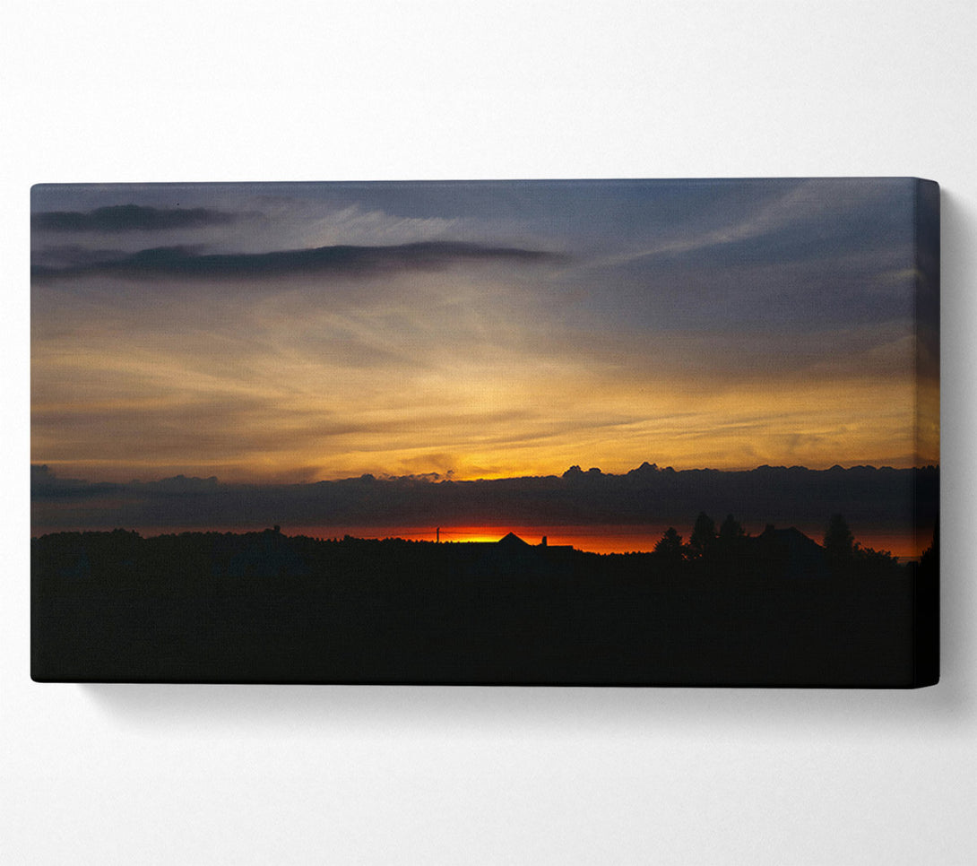  A Canvas Print of Golden Hour Sunset Canvas Art