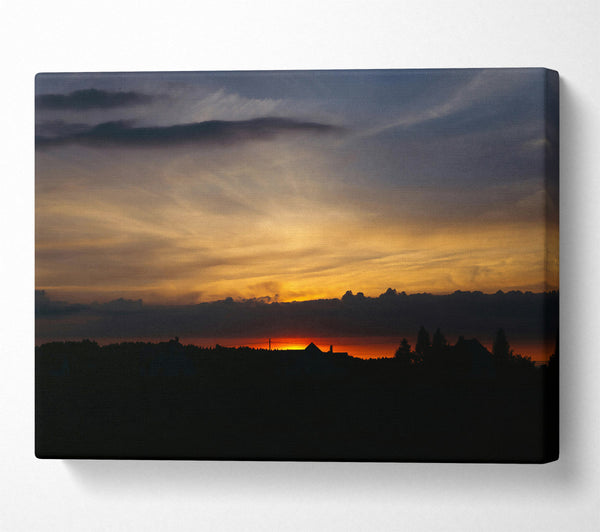  A Canvas Print of Golden Hour Sunset Canvas Art