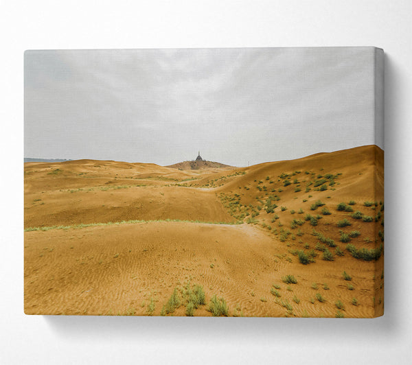  A Canvas Print of Sand Dunes Of Gold Canvas Wall Art