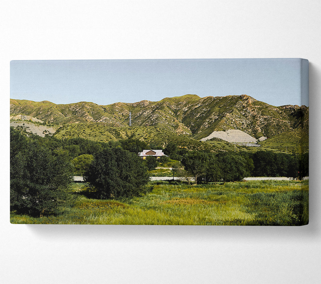  A Canvas Print of Green Hills Retreat Canvas Art