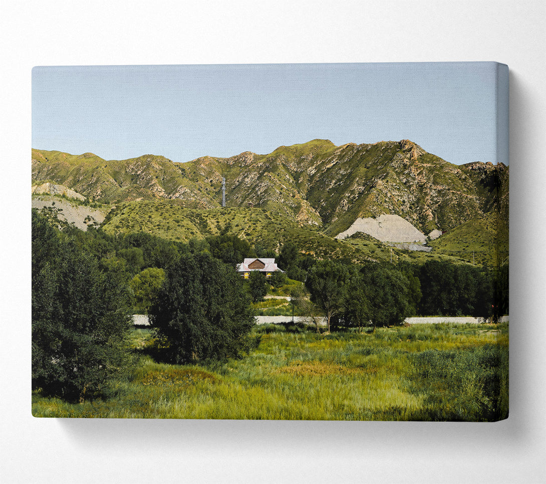  A Canvas Print of Green Hills Retreat Canvas Art