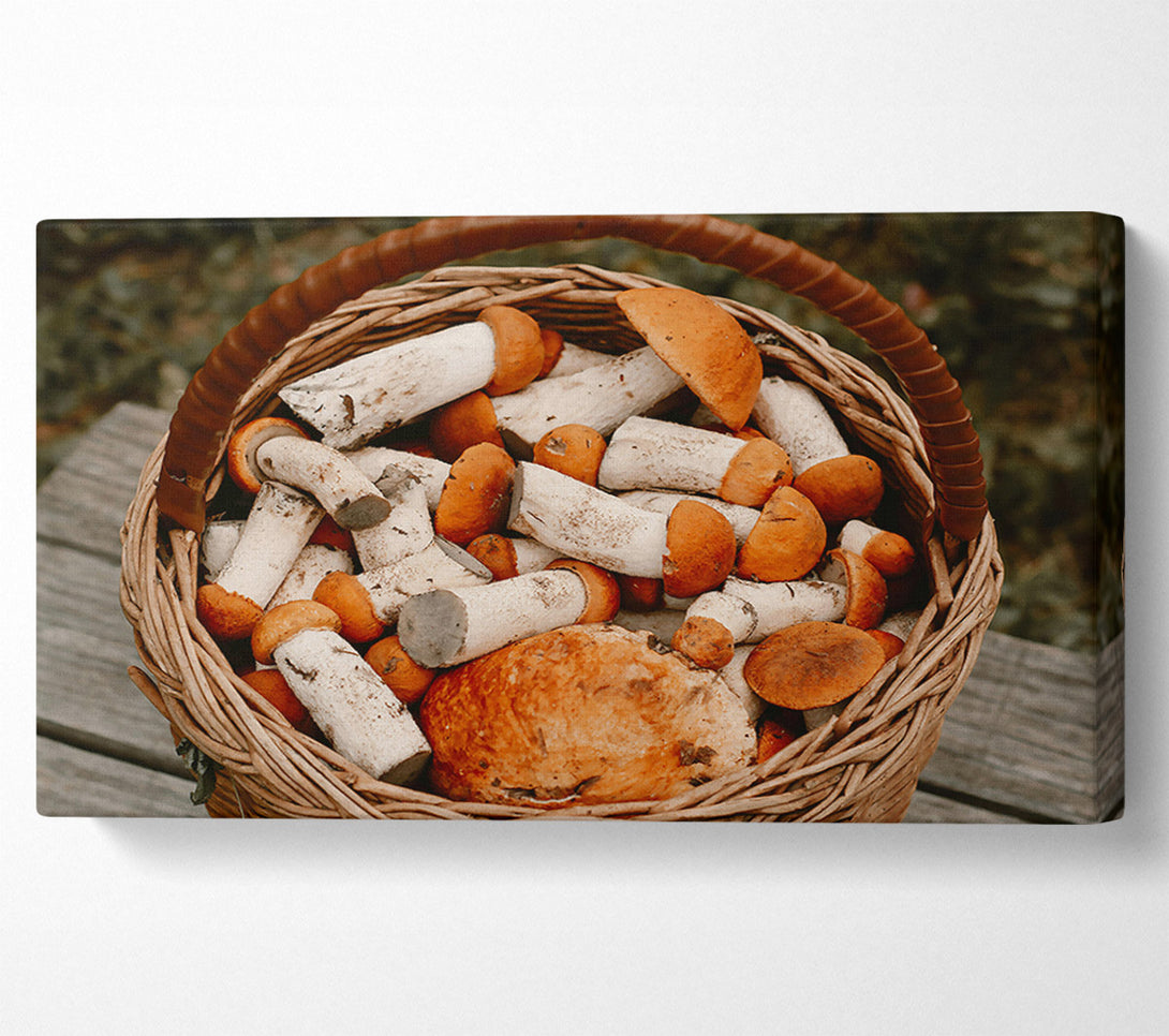  A Canvas Print of Orange Harvest Basket Canvas Wall Art