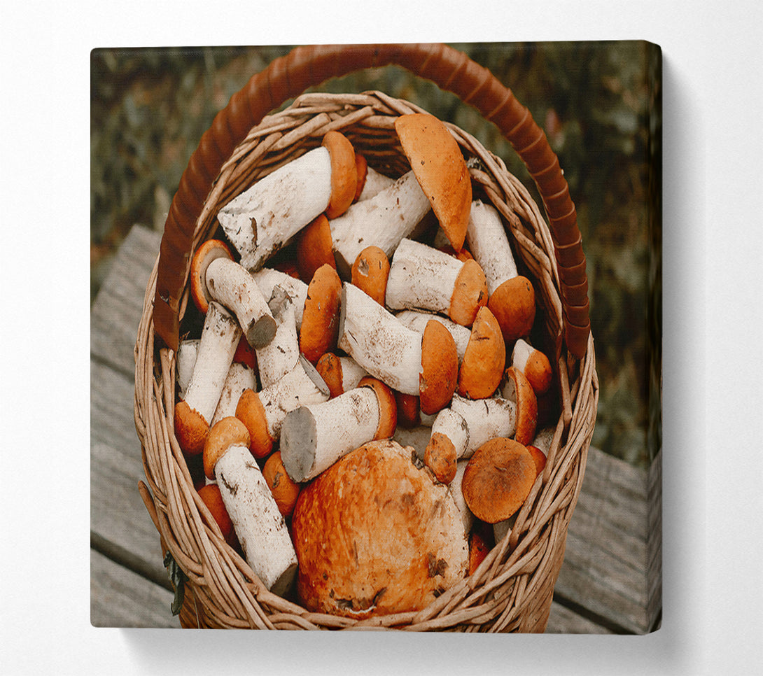  A Canvas Print of Orange Harvest Basket Canvas Wall Art