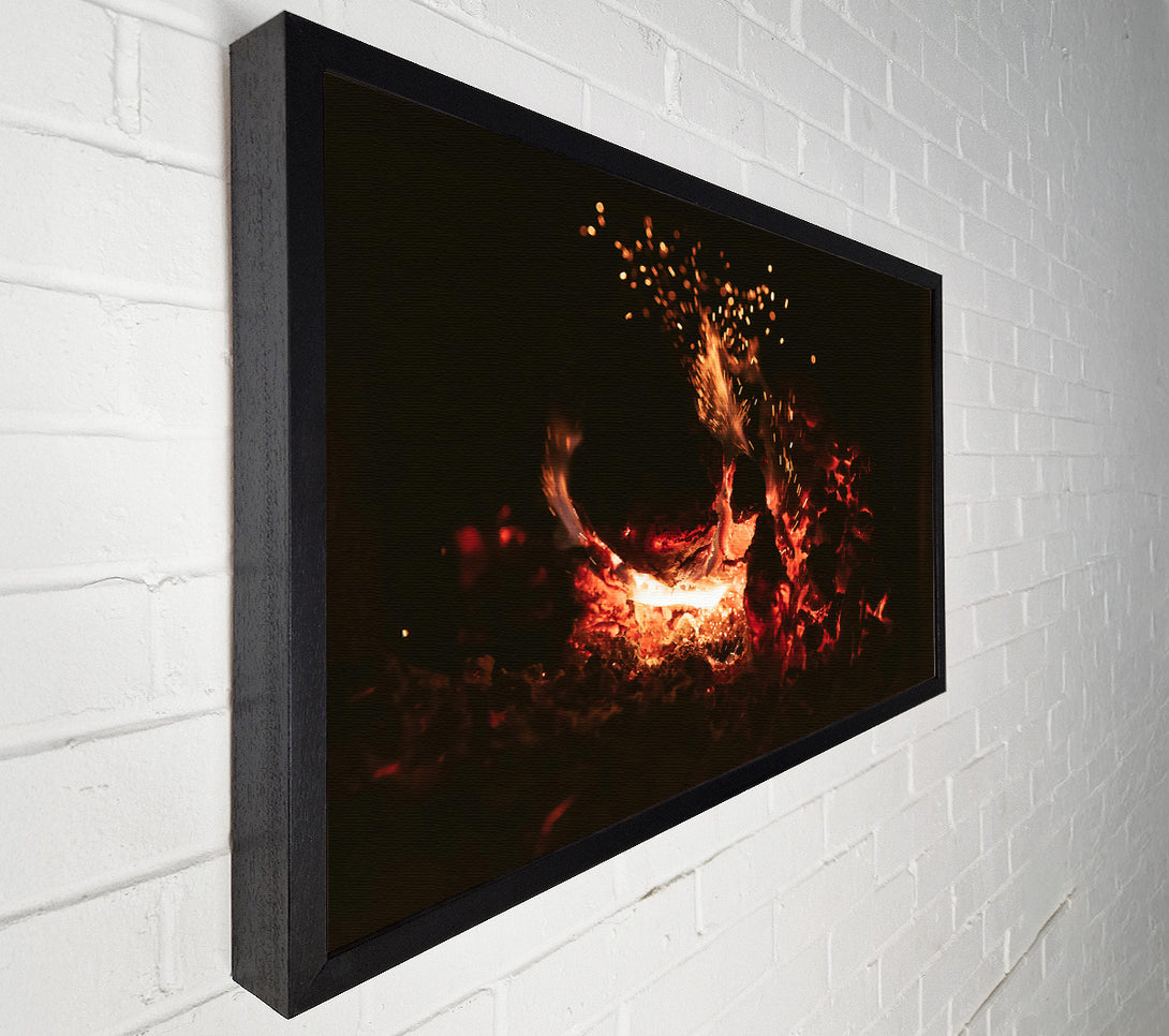  A Canvas Print of Orange Embers Dance Canvas Wall Art