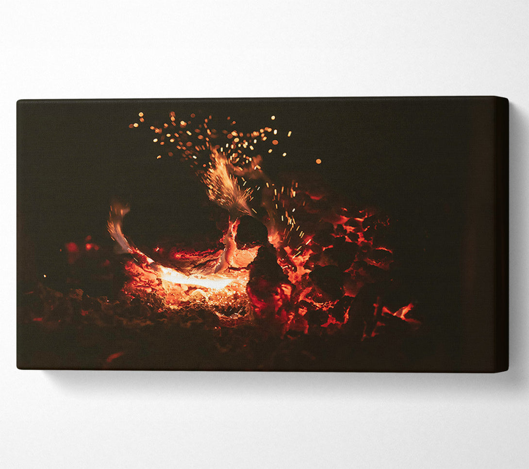  A Canvas Print of Orange Embers Dance Canvas Wall Art