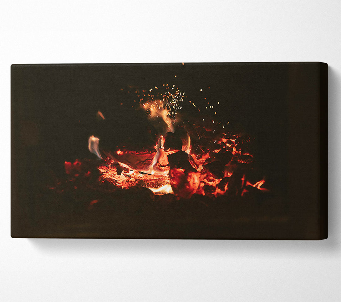  A Canvas Print of Ember'S Orange Glow Canvas Print