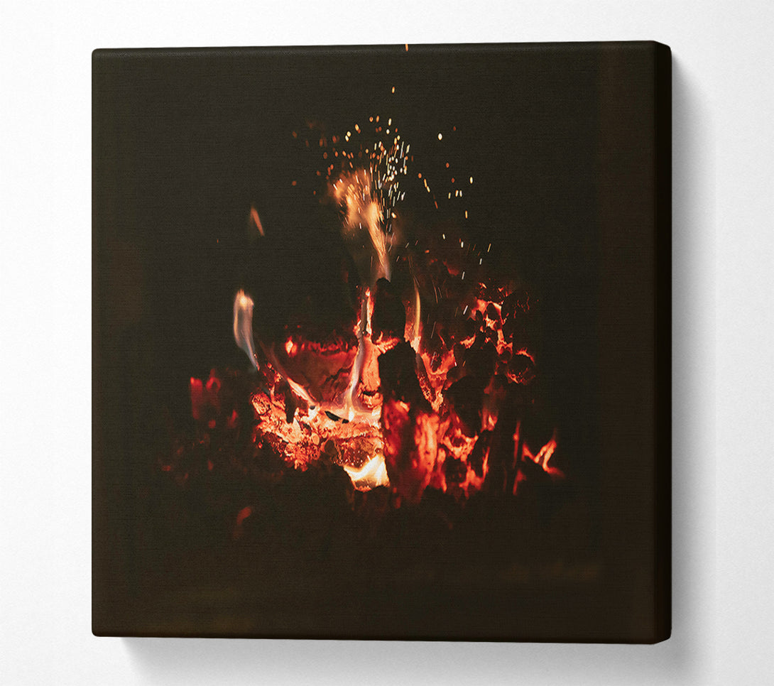  A Canvas Print of Ember'S Orange Glow Canvas Print