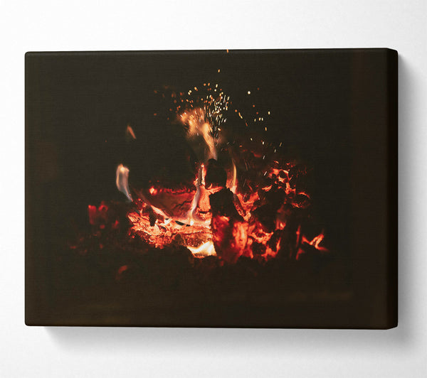  A Canvas Print of Ember'S Orange Glow Canvas Print