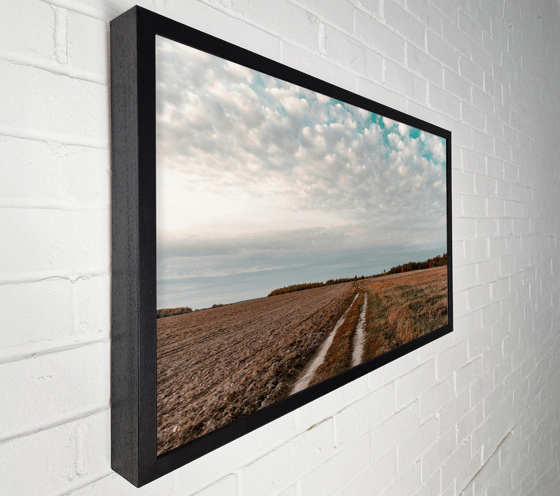  A Canvas Print of Teal Sky Path Canvas Print