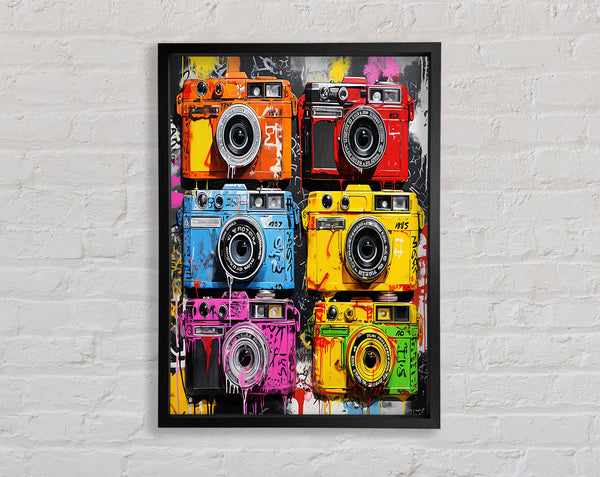 Retro Camera Urban Retro Framed Print