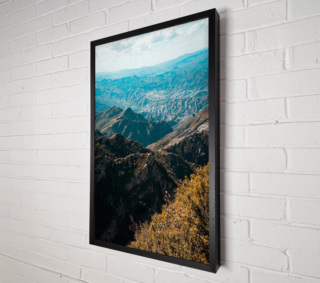  A Canvas Print of Azure Mountain View Canvas Print