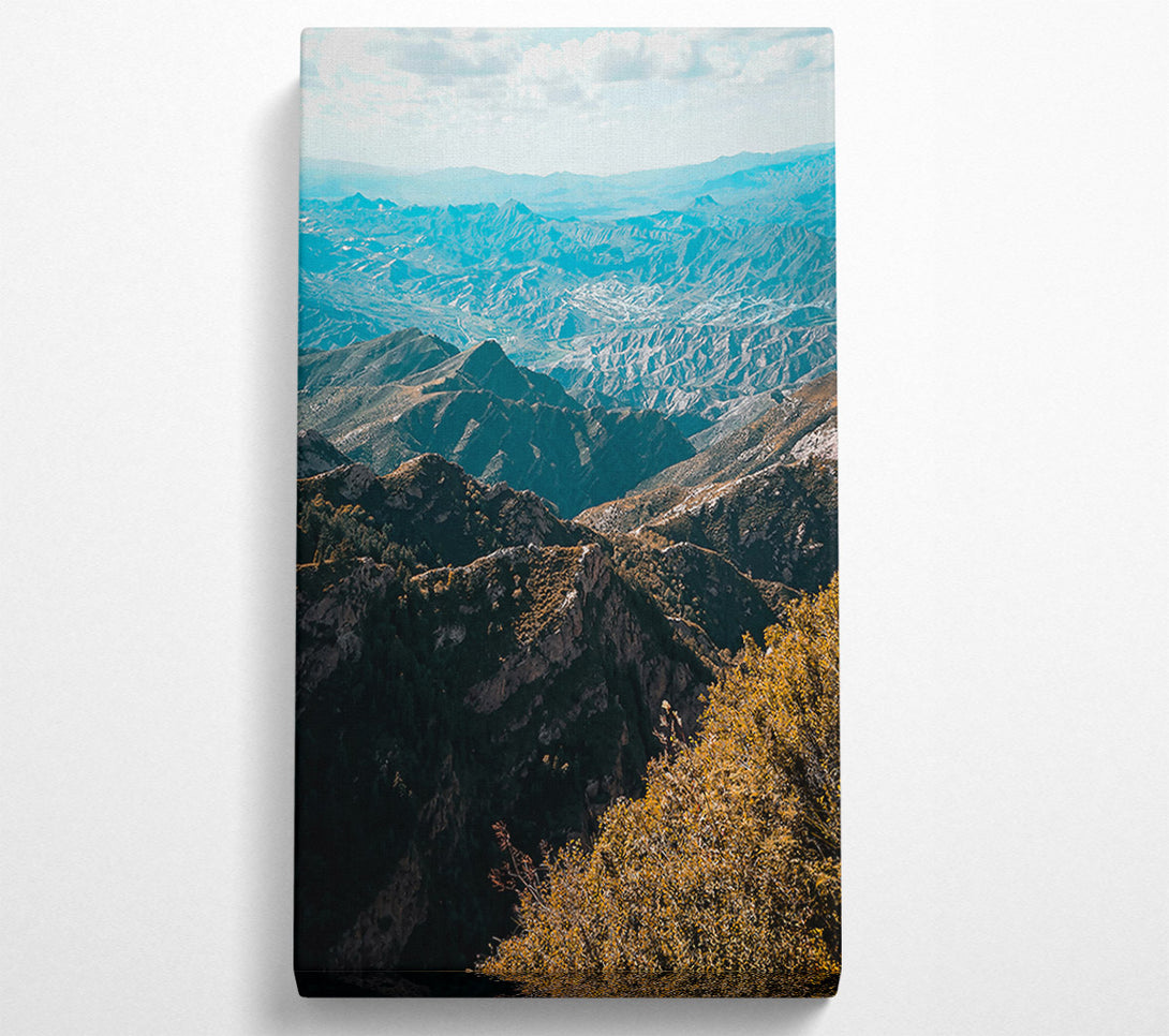  A Canvas Print of Azure Mountain View Canvas Print