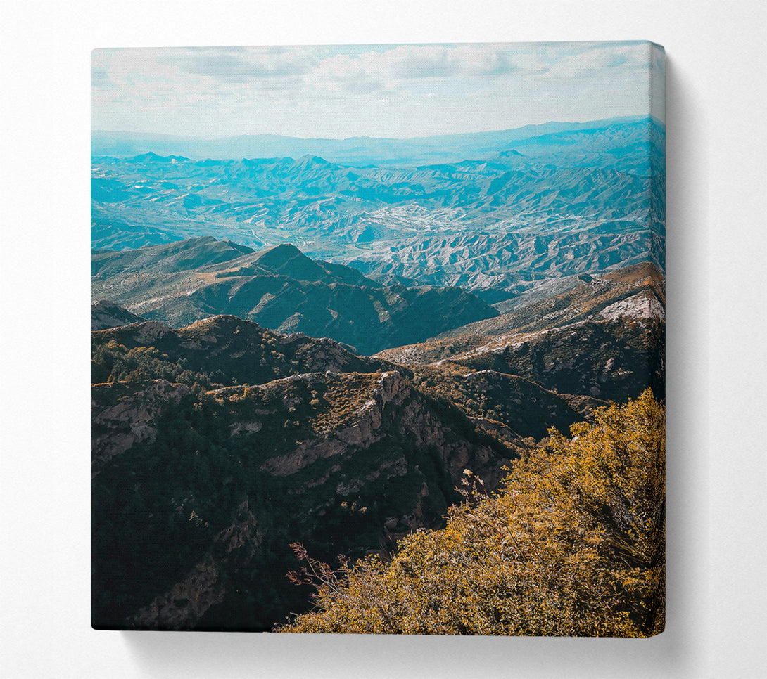 A Canvas Print of Azure Mountain View Canvas Print