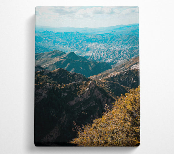  A Canvas Print of Azure Mountain View Canvas Print
