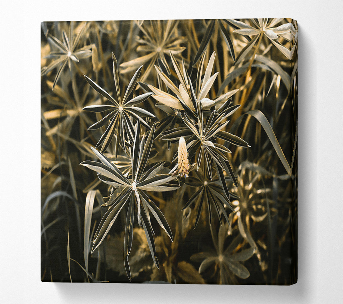  A Canvas Print of Golden Leaf Embrace Canvas Art