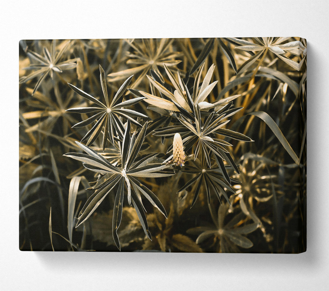  A Canvas Print of Golden Leaf Embrace Canvas Art