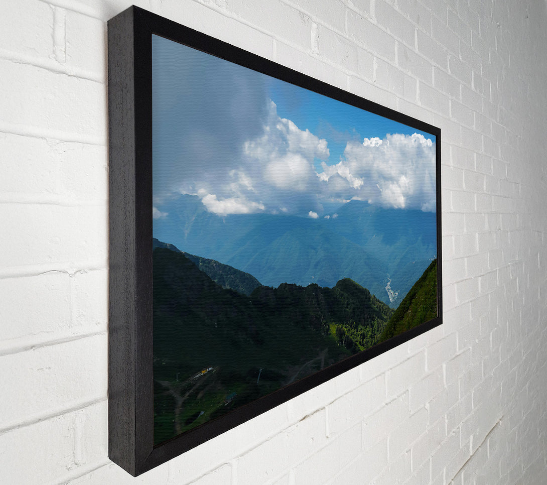  A Canvas Print of Blue Mountain Serenity Canvas Wall Art