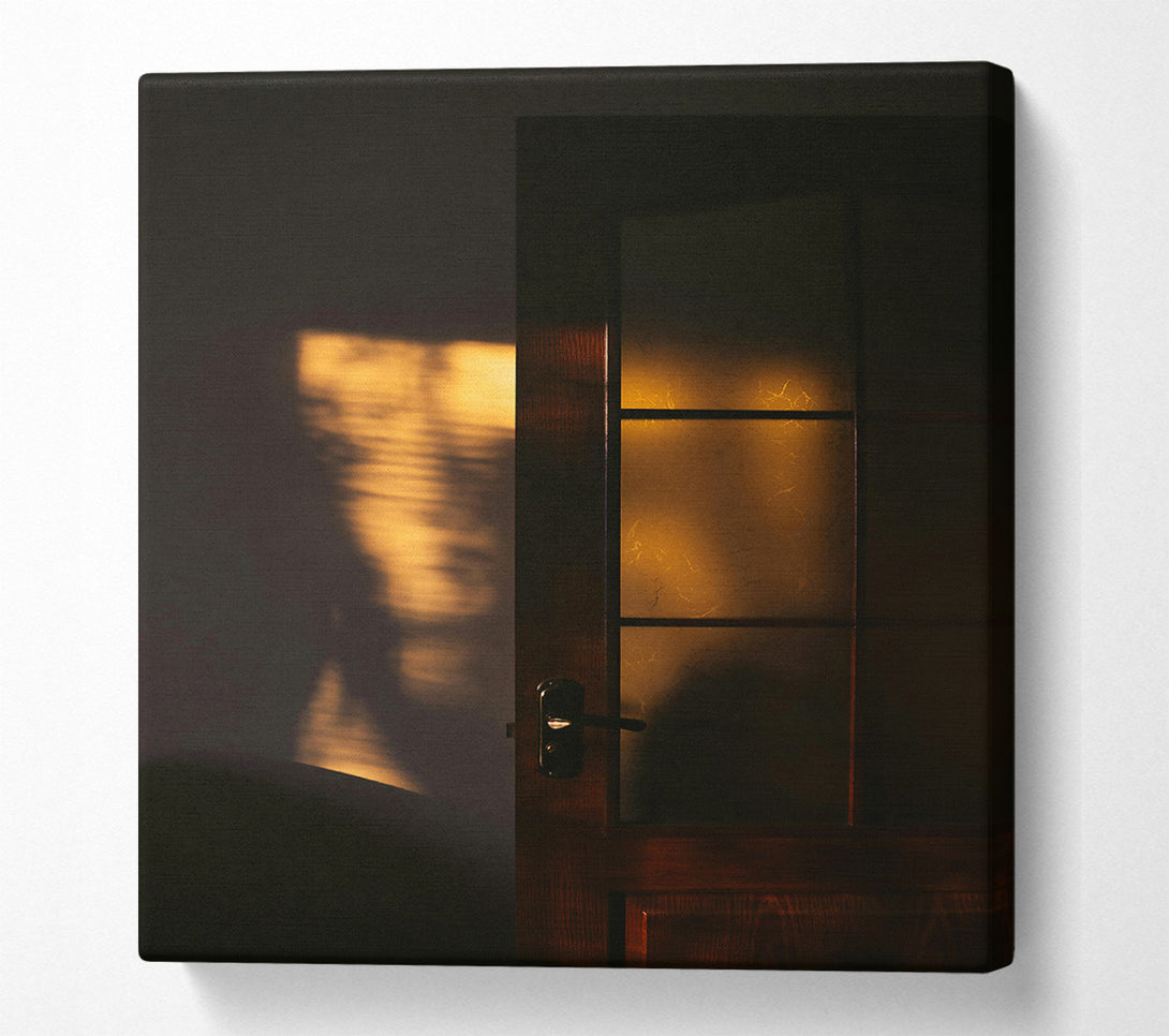  A Canvas Print of Golden Doorway Shadows Canvas Art