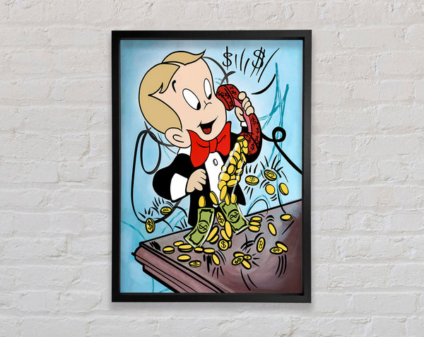 Rich Boy Telephone Framed Print