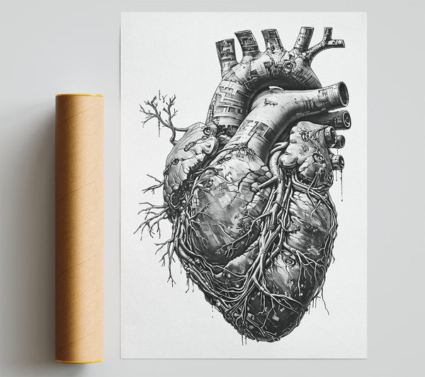 Robot Heart Giclee Print
