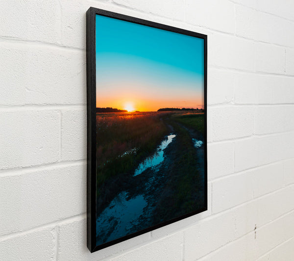 Azure Sunset Reflections