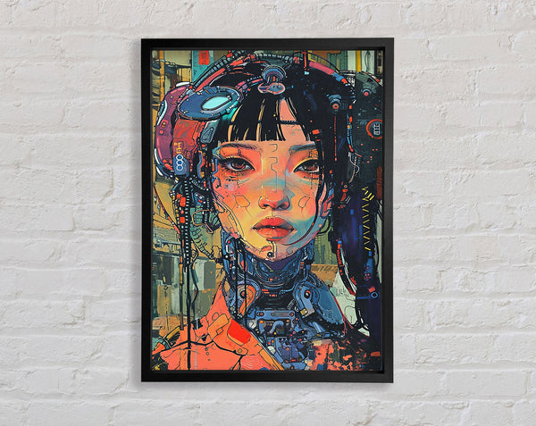 Robot Woman Framed Print