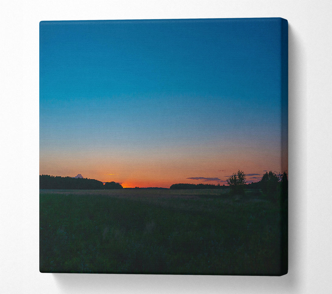  A Canvas Print of The Blue Hour'S Embrace Canvas Art