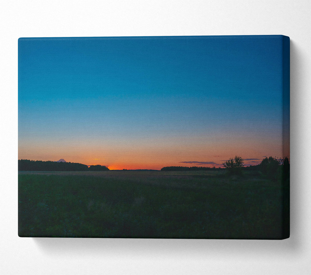  A Canvas Print of The Blue Hour'S Embrace Canvas Art