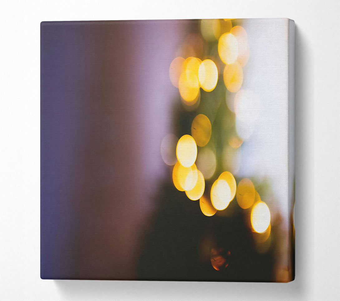  A Canvas Print of Golden Light Blur Canvas Wall Art