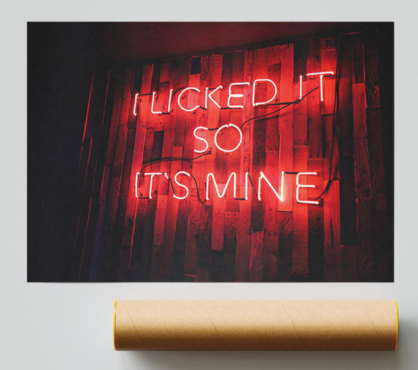 Red Neon Desire Poster