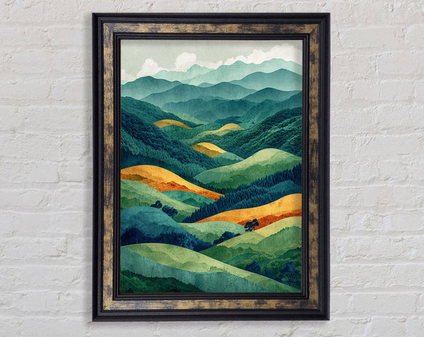 Rolling Hills Framed Print