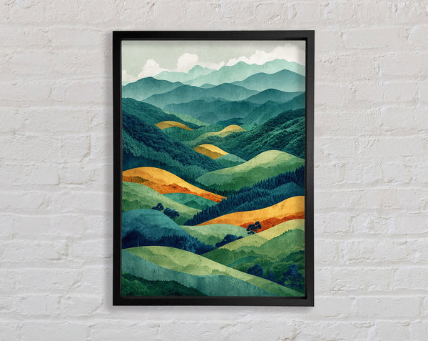 Rolling Hills Framed Print