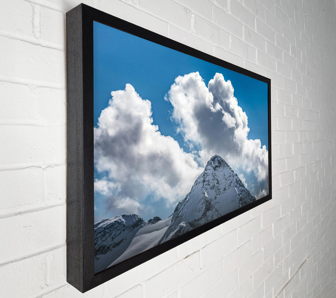  A Canvas Print of White Peak Majesty Canvas Wall Art