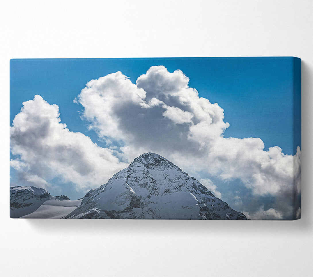  A Canvas Print of White Peak Majesty Canvas Wall Art