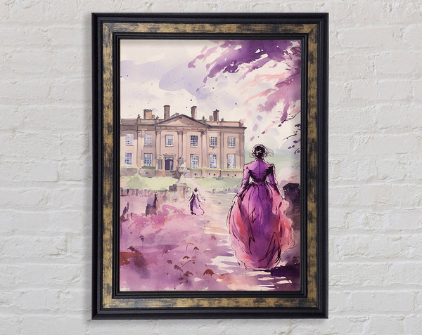Romance Mansion Framed Print