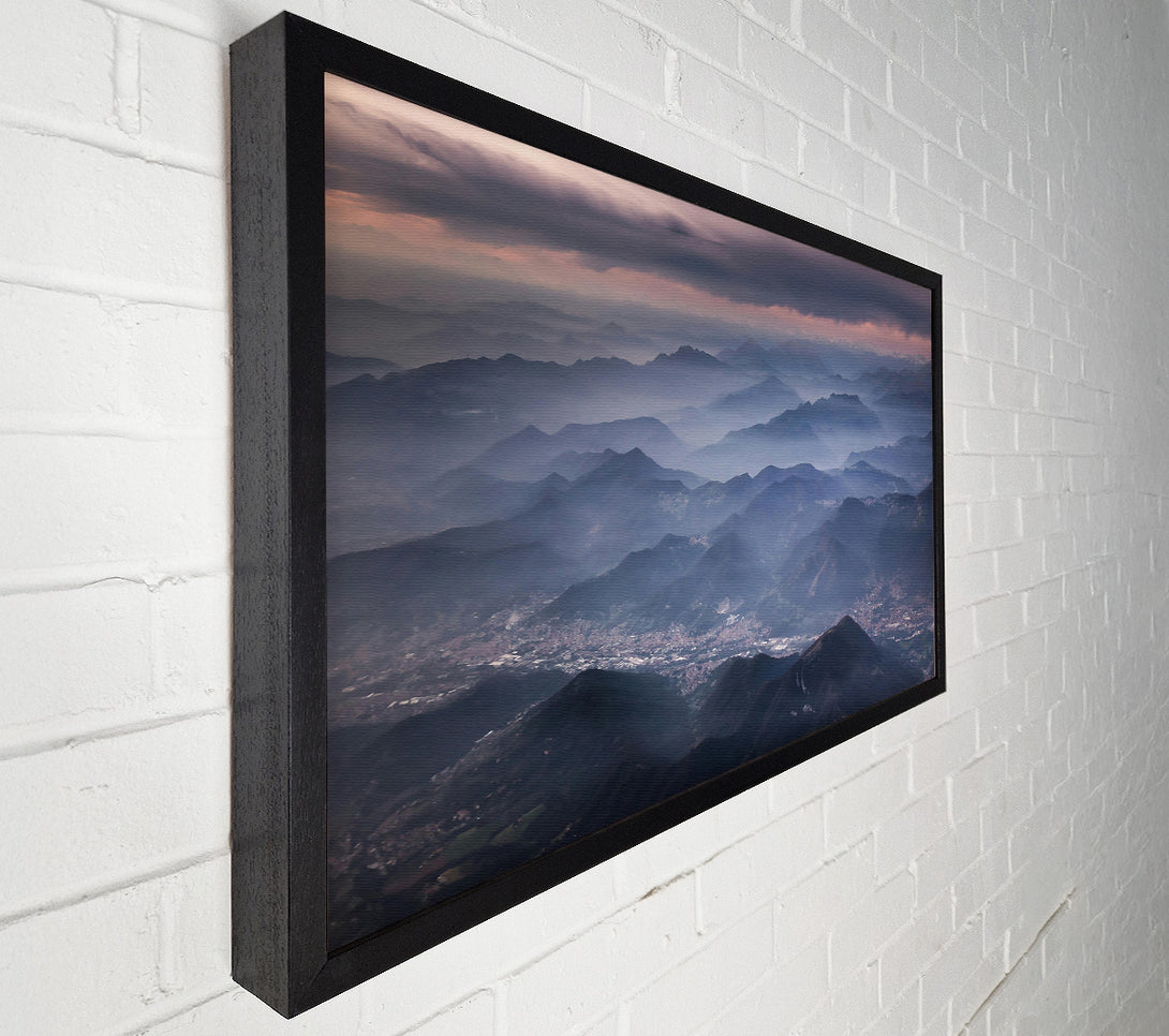  A Canvas Print of Blue Haze Mountains Canvas Art