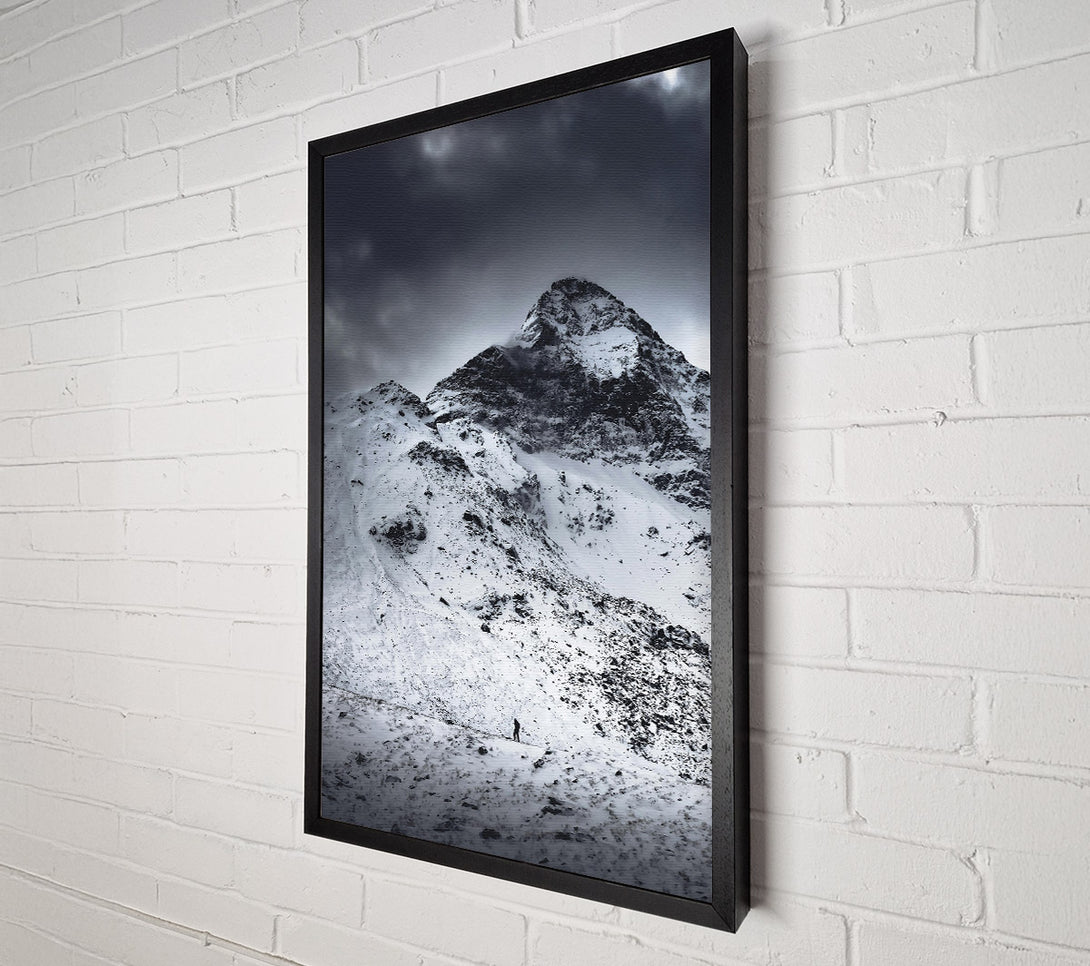 A Canvas Print of Grey Mountain Solitude Canvas Art