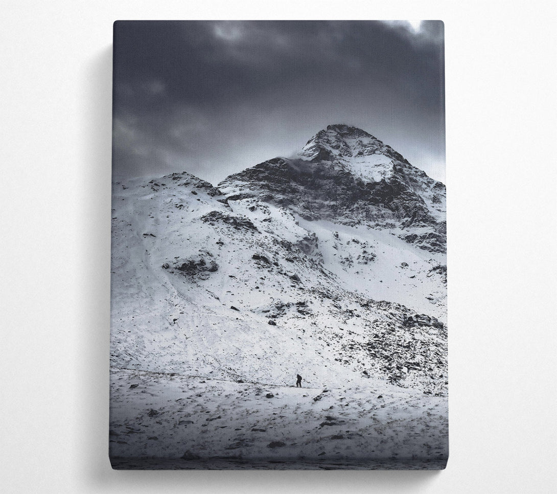  A Canvas Print of Grey Mountain Solitude Canvas Art