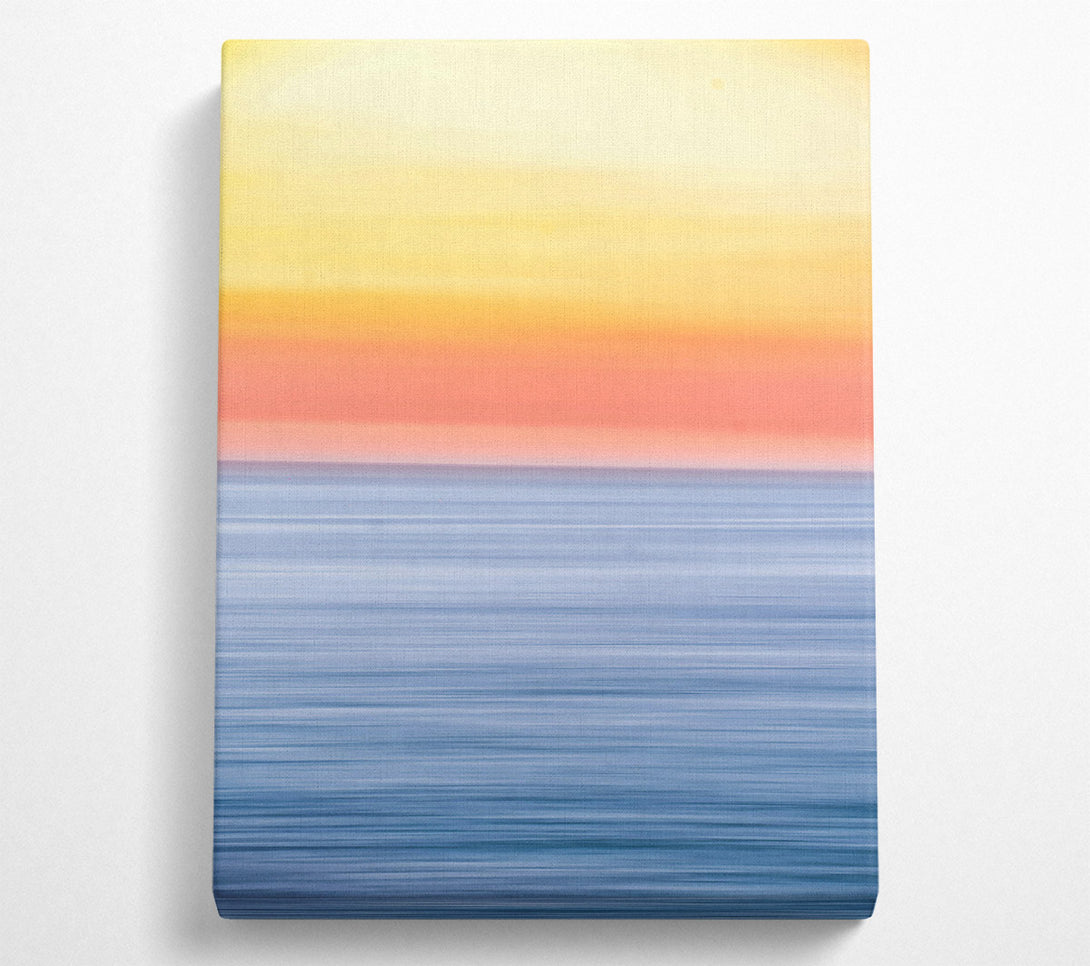  A Canvas Print of Blue Horizon Glow Canvas Art