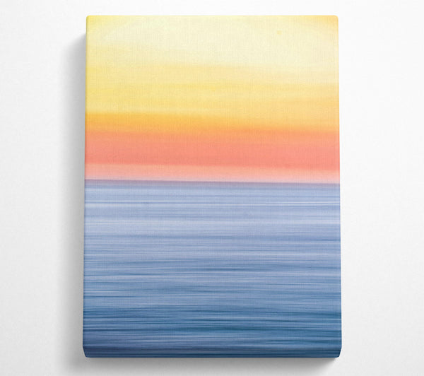  A Canvas Print of Blue Horizon Glow Canvas Art