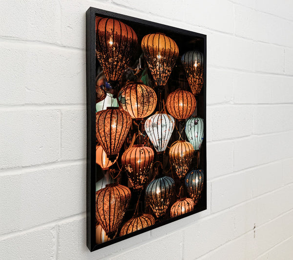 Illuminated Orange Lanterns