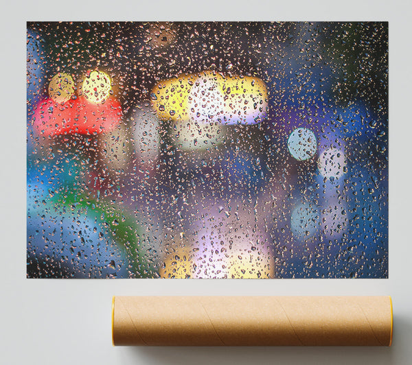 Rainy Blue Reflections Giclee Print
