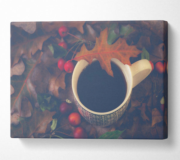  A Canvas Print of Autumn'S Warm Brown Brew Canvas Wall Art