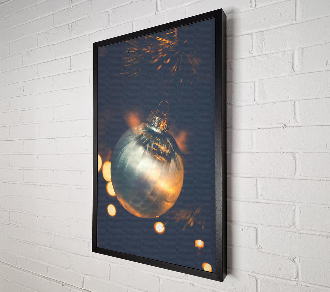  A Canvas Print of Silver Ornament Glow Canvas Art